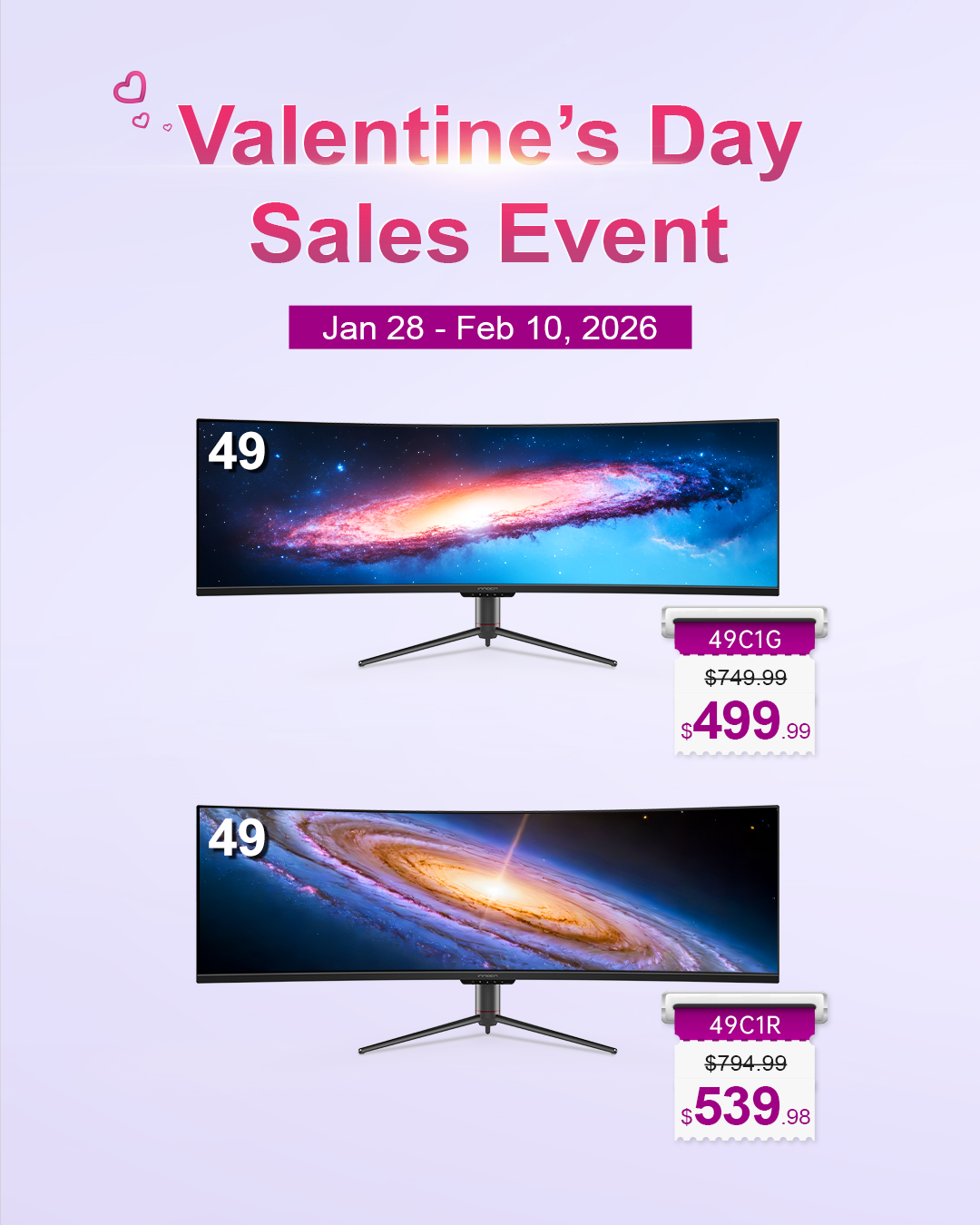 INNOCN Updates Amazon Pricing for Select 49-Inch Ultrawide Monitors Ahead of Valentine’s Day