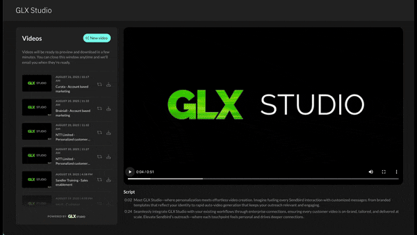 GLX Studio Launches ‘Campaigns’ for Enterprise-Scale Personalized Video Event Invitations